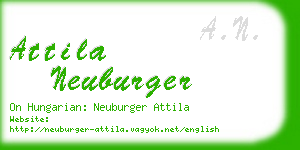 attila neuburger business card